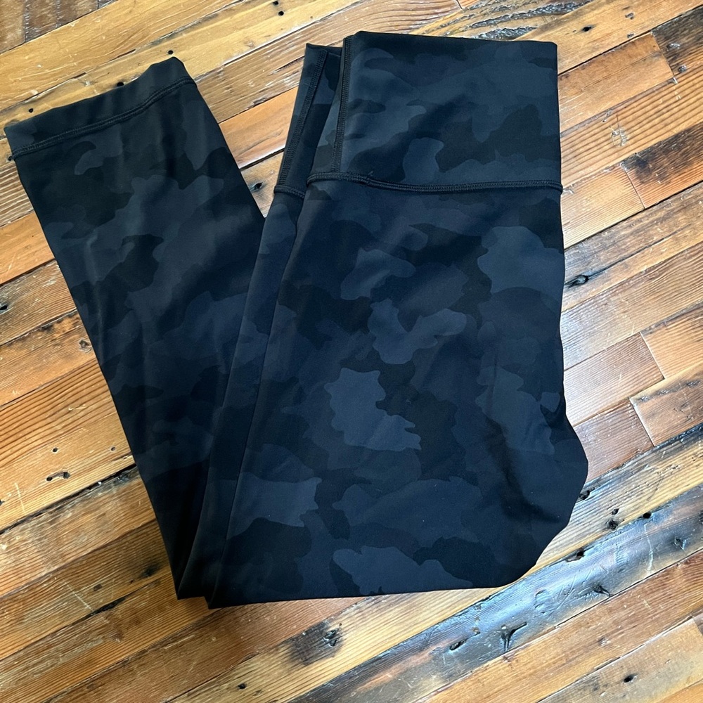 Lululemon Athletica Dark Camouflage Leggings
